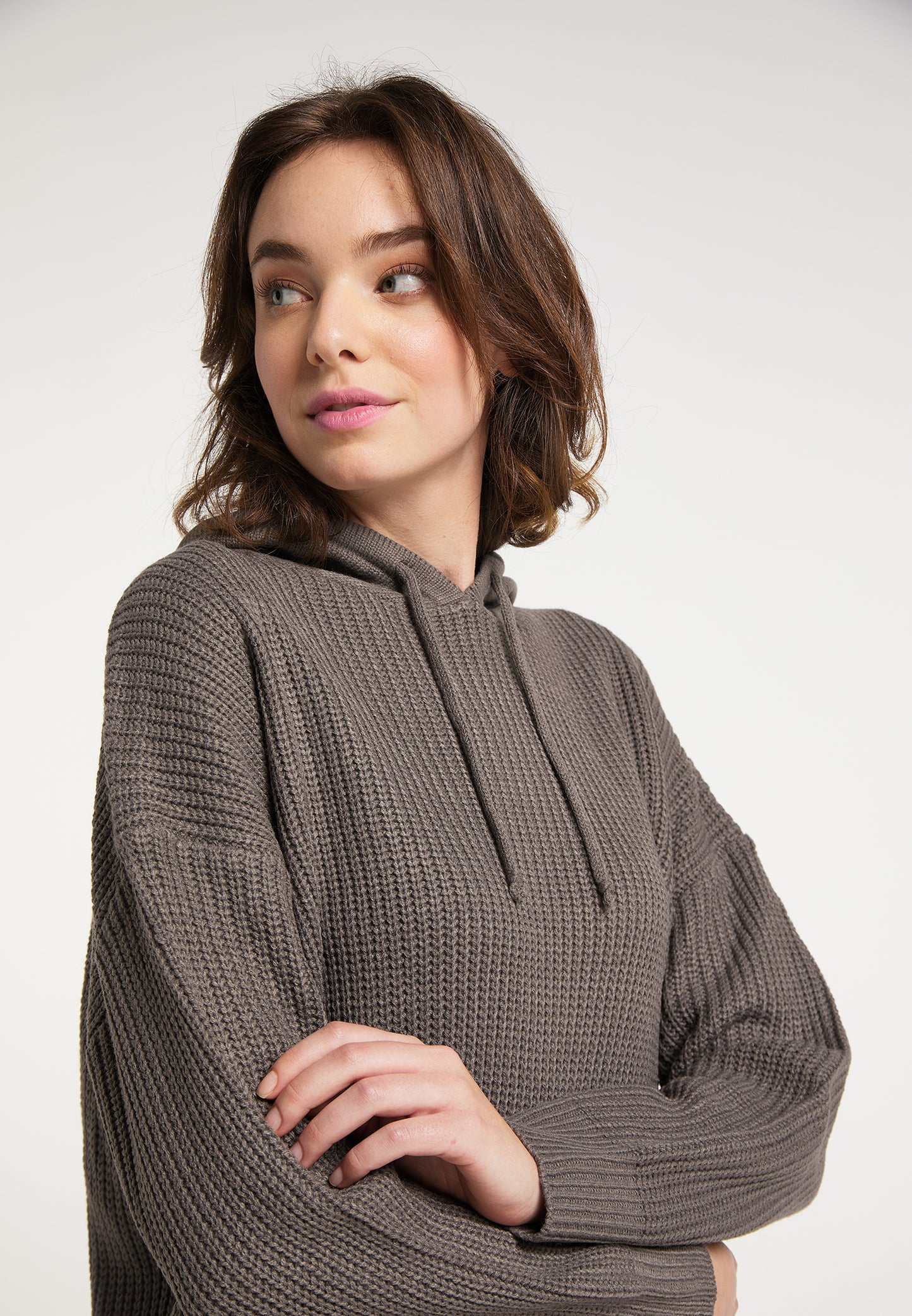 myMo Women's Knitted Hoodie