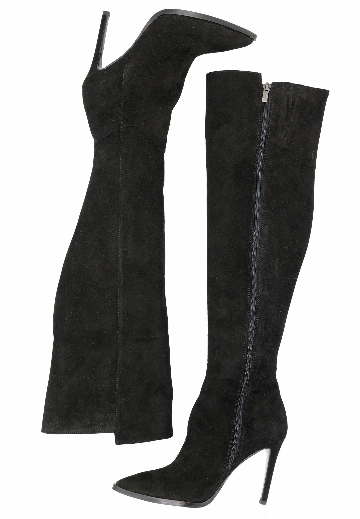 faina Overknees aus Verloursleder