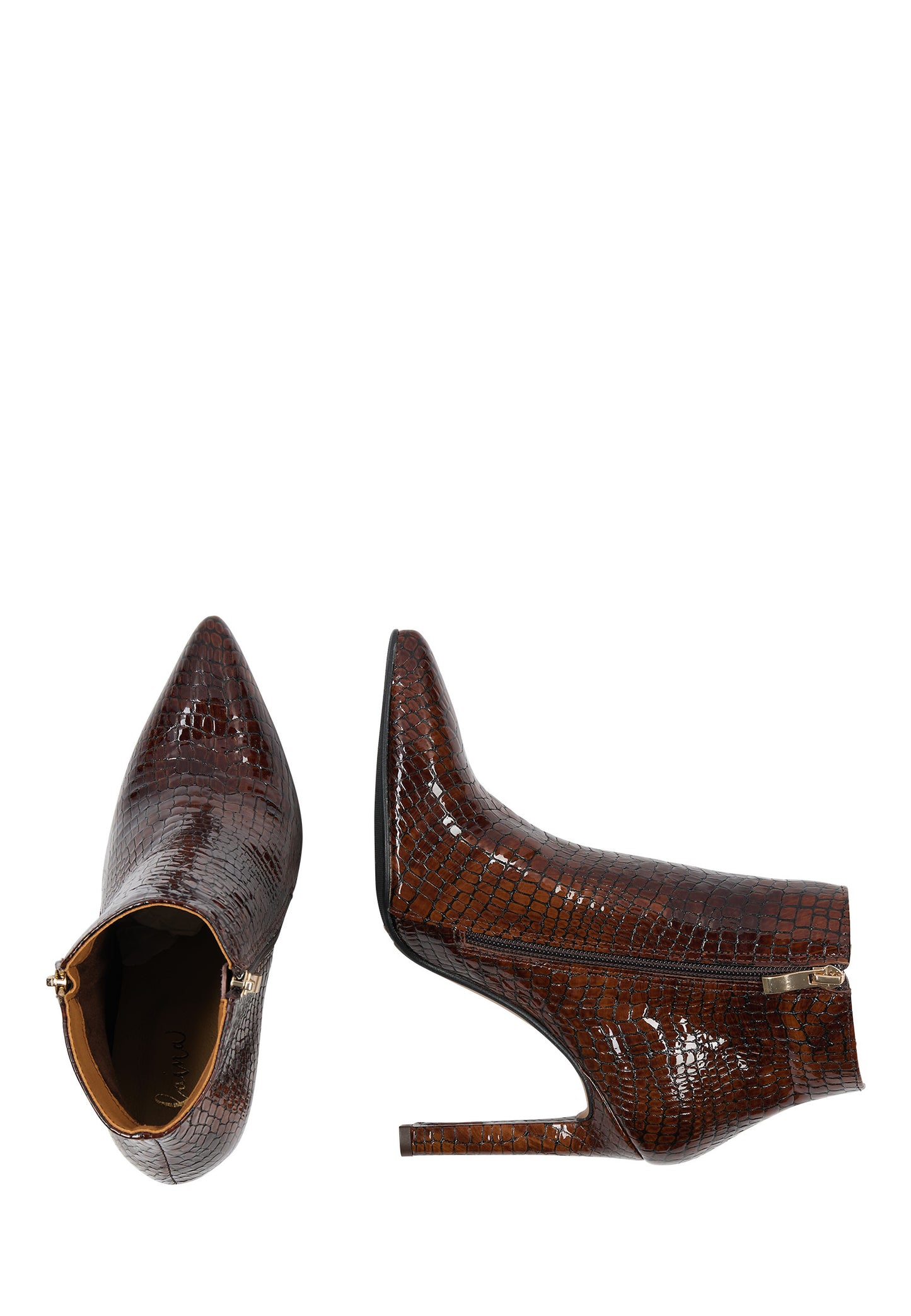 faina Stiefelette aus Glattleder