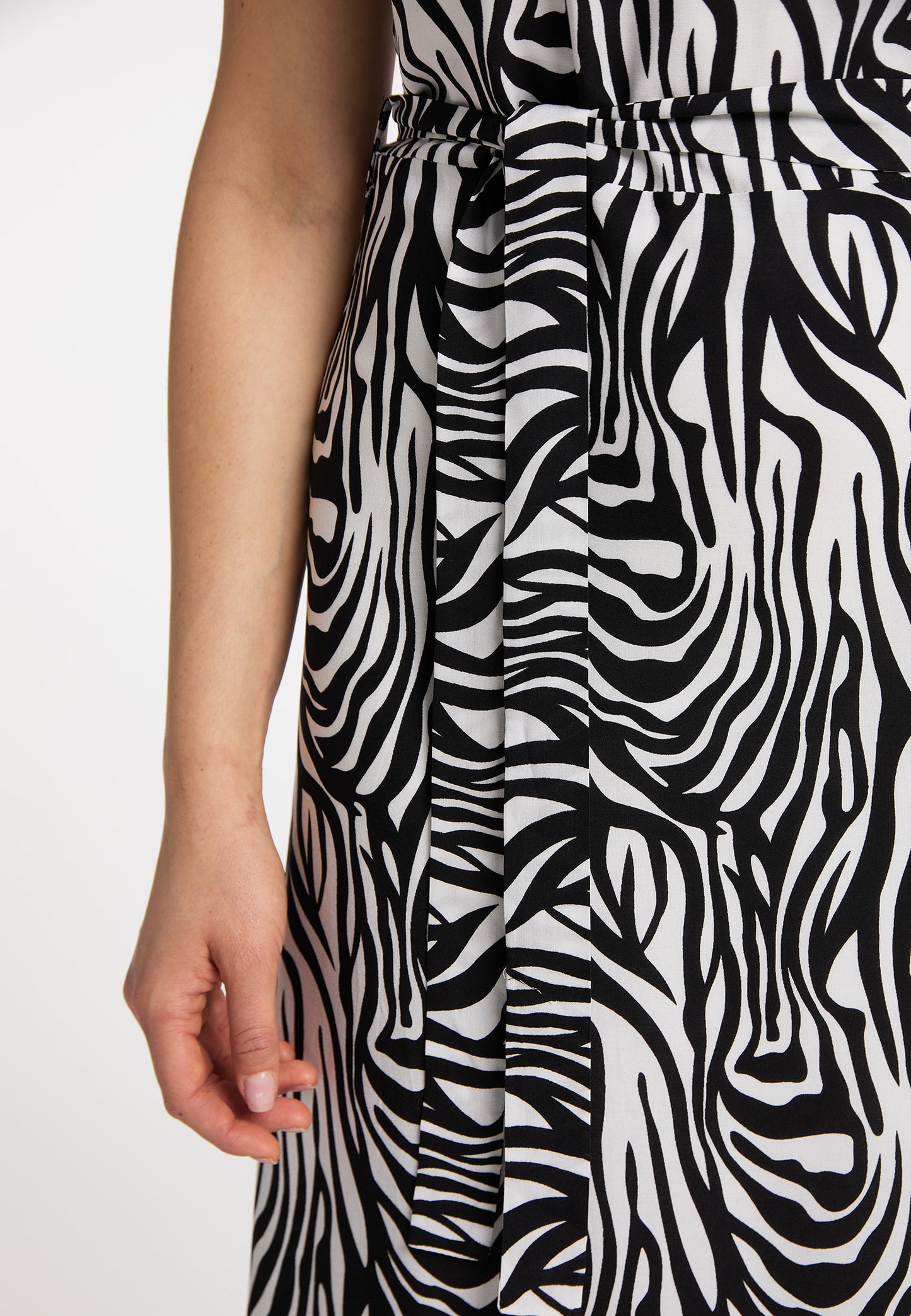 faina Maxikleid mit Zebra-Print