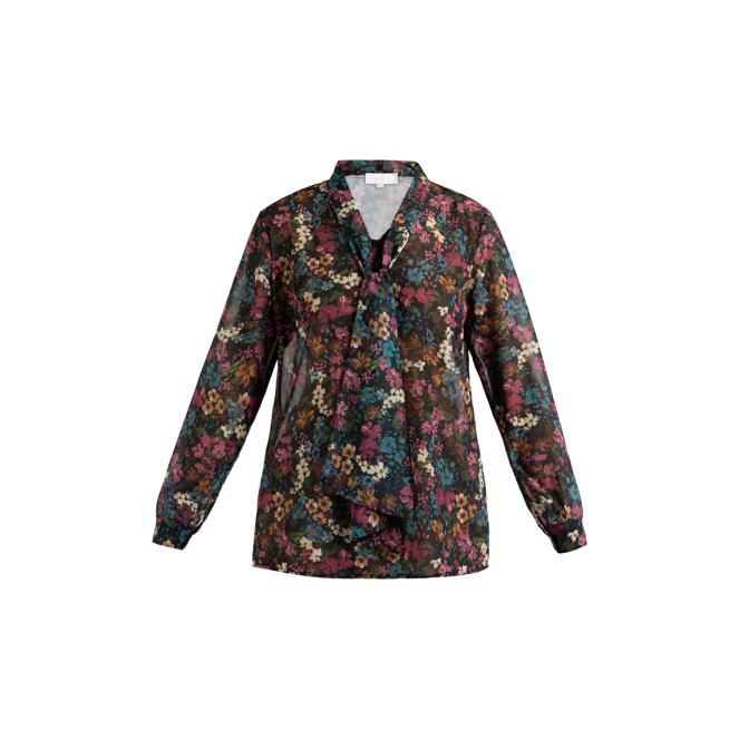 Usha Women's Tie-Neck Blouse