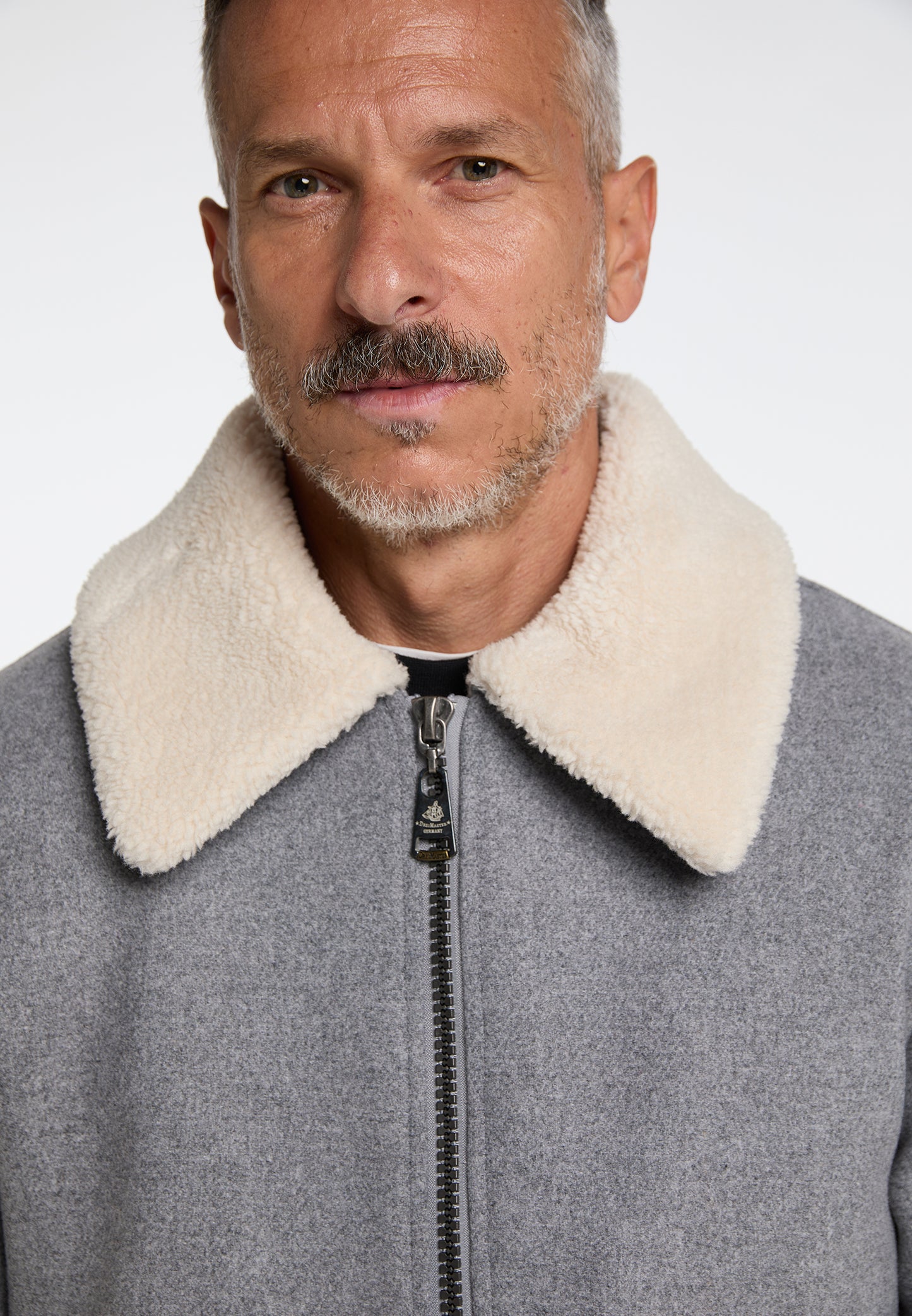 Męska kurtka przejściowa DreiMaster vintage wykonana z mieszanki wełny