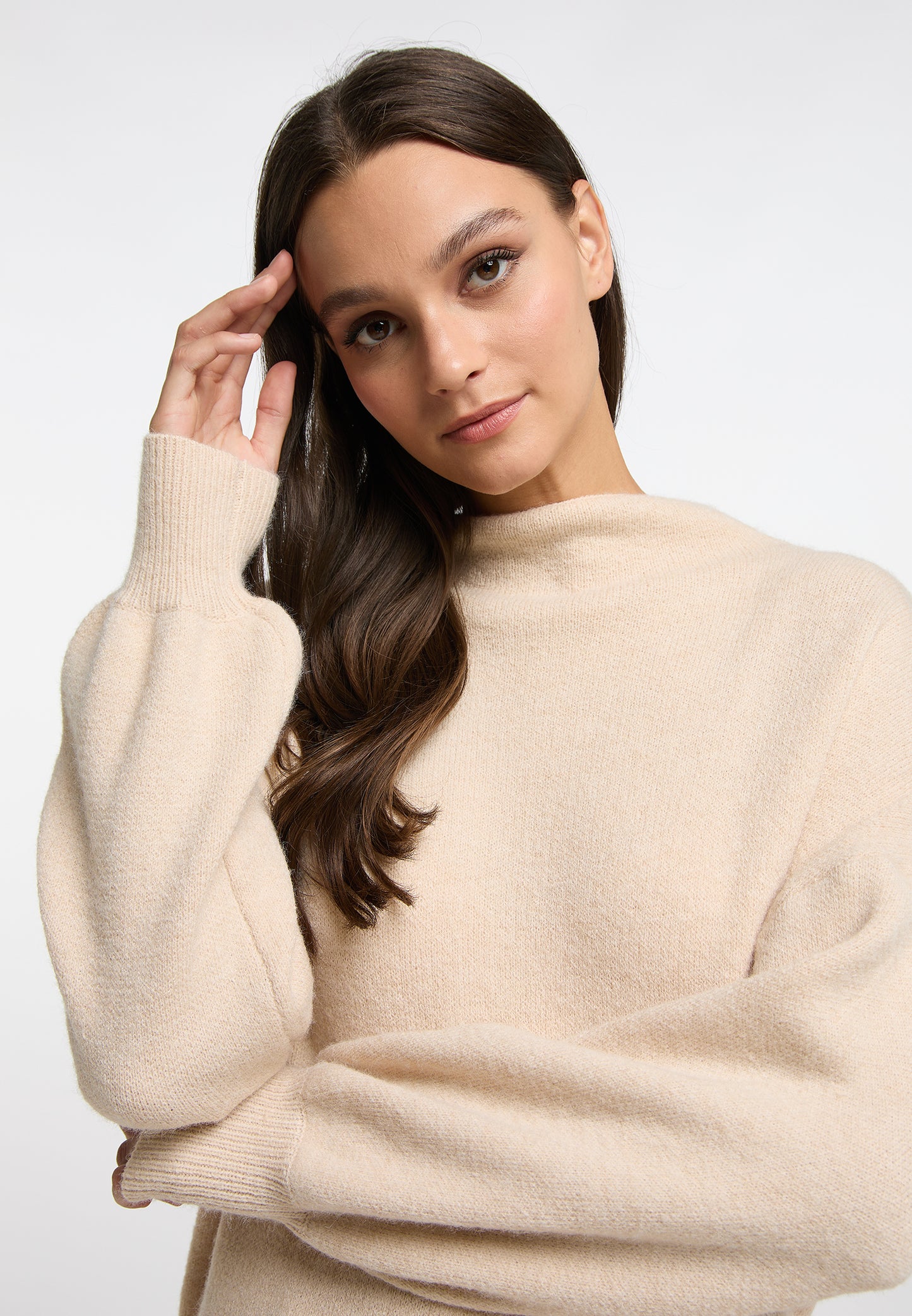 RISA Sweter damski oversize dzianina