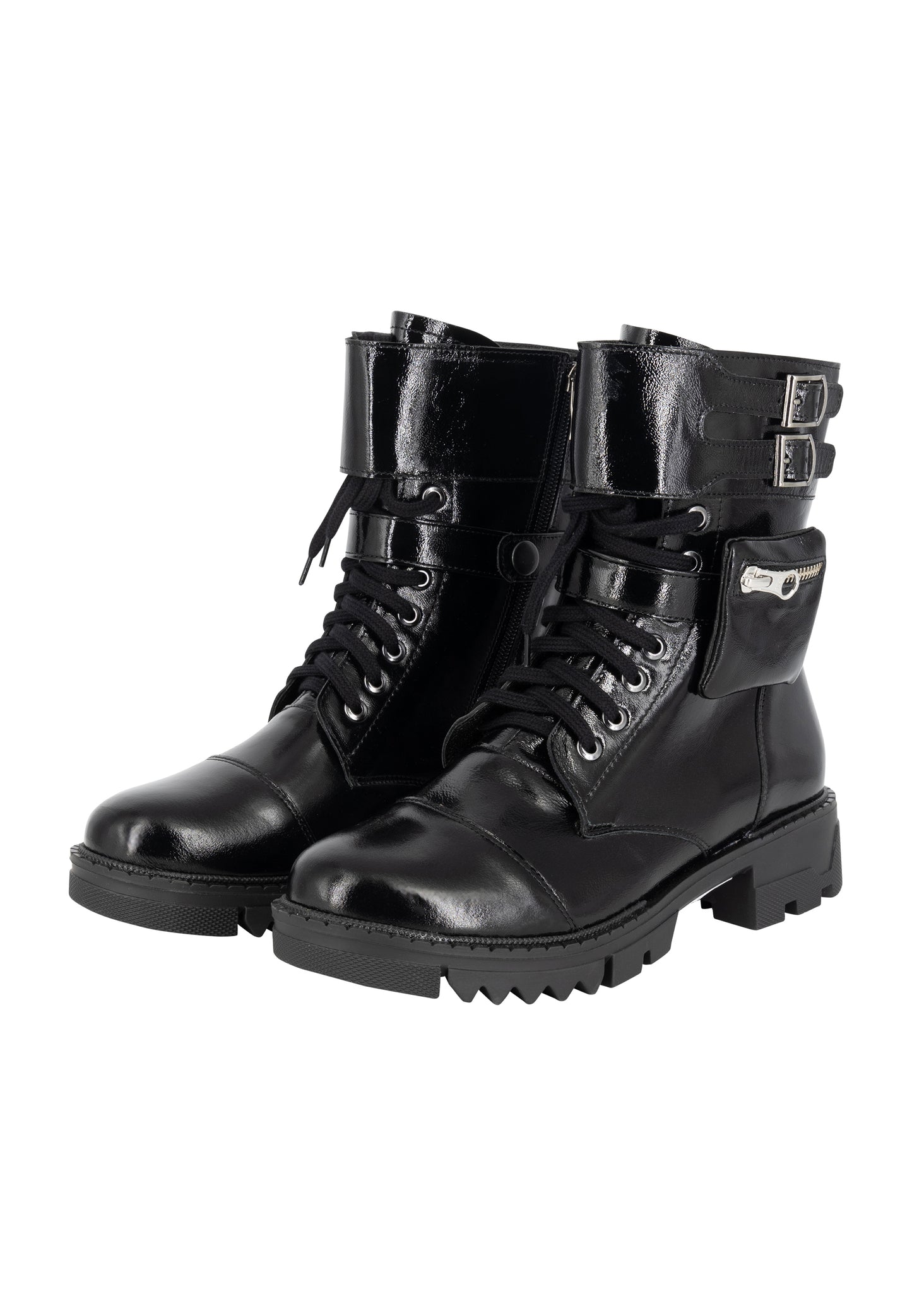 faina DaHerrentiefeletten mit Schnallen