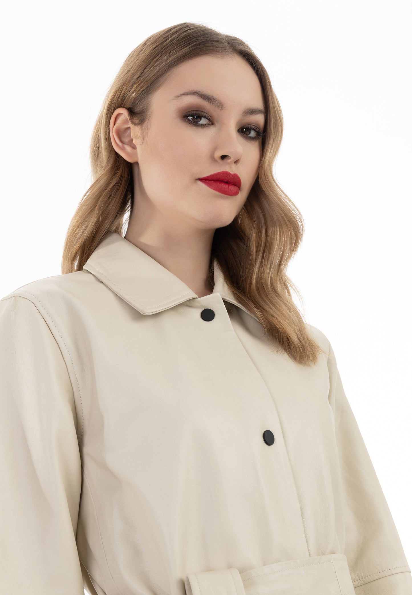 faina Damen Ledermantel