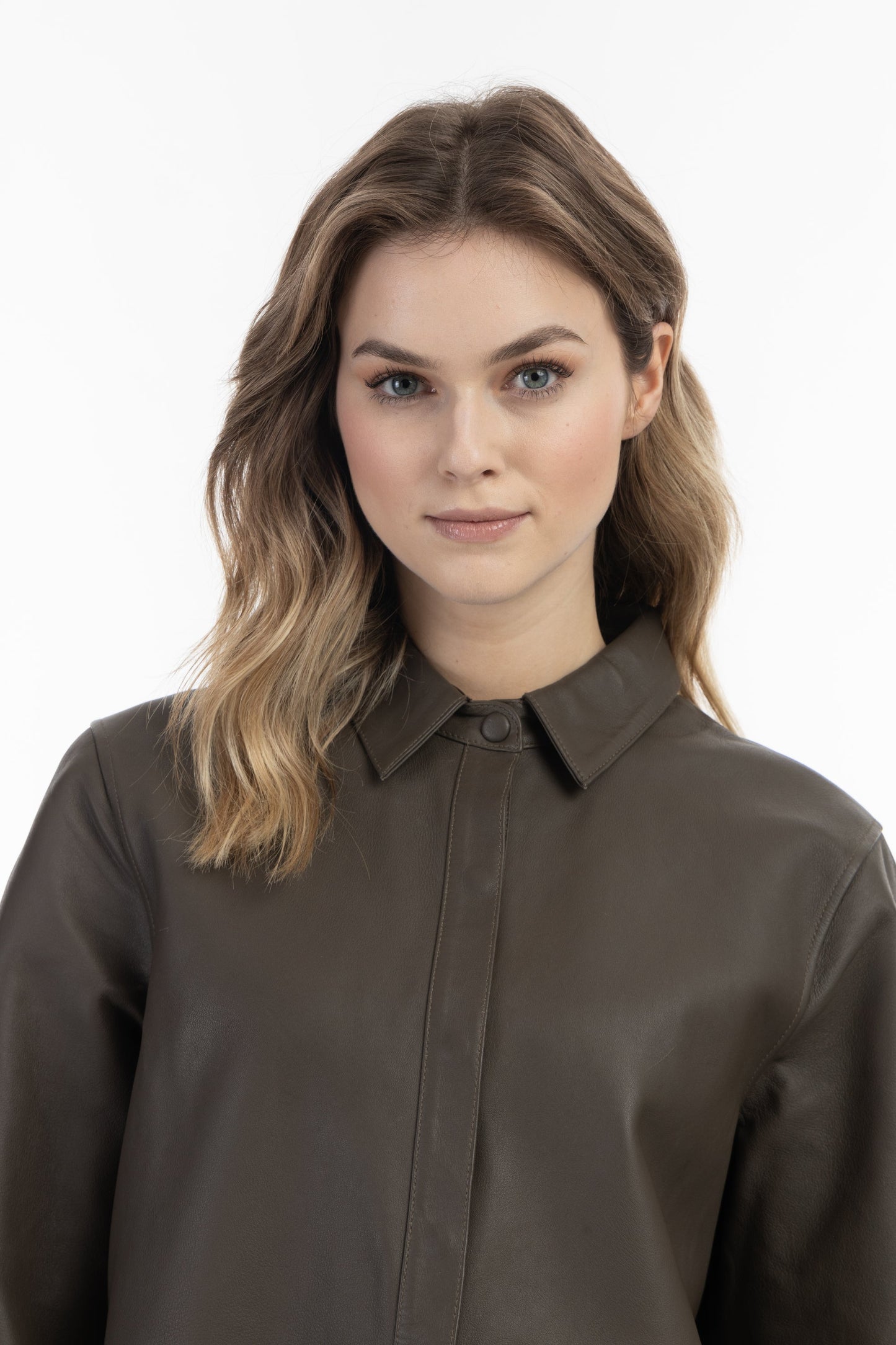 Dreimaster vintage Women's Leather Shirt