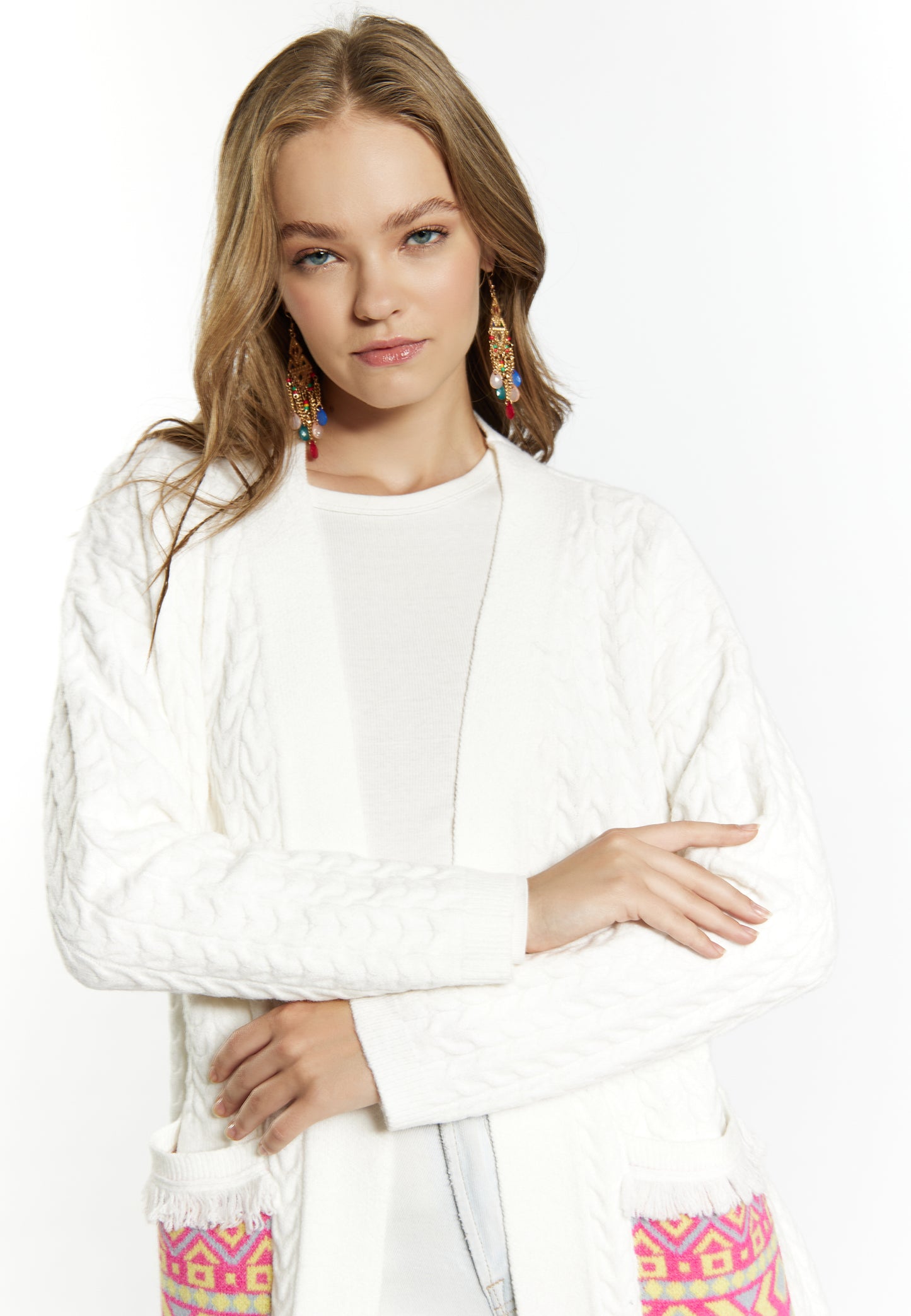 IZIA Damen Strickjacke