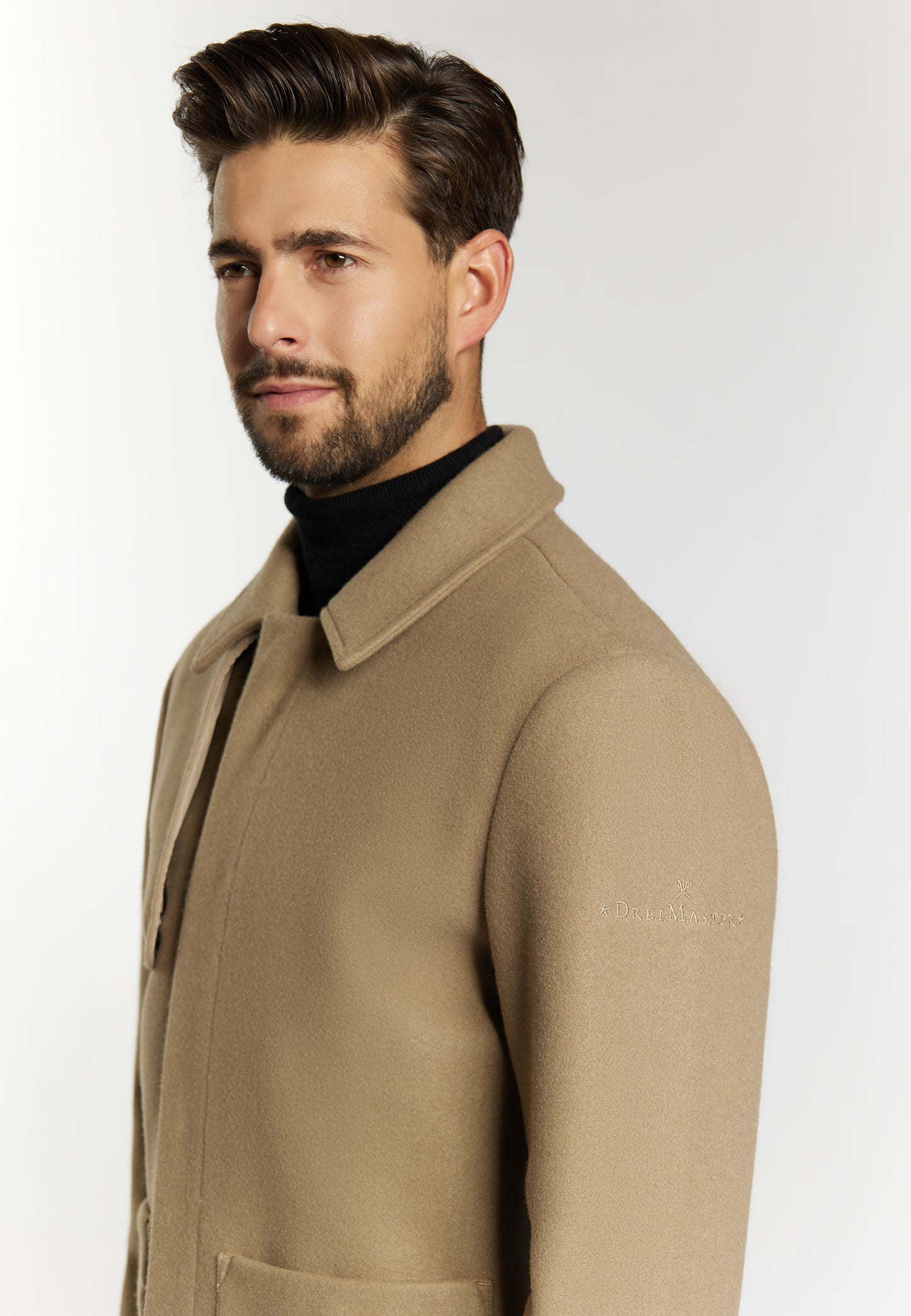 DreiMaster Klassik Herren �bergangsjacke in Wolloptik
