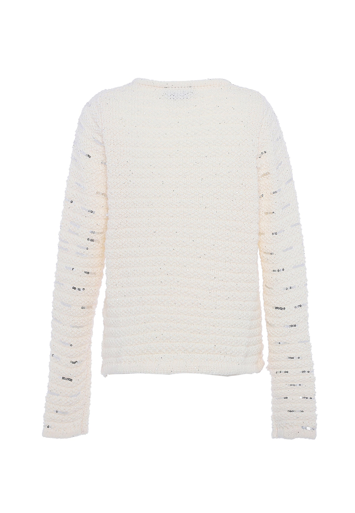 faina Damen Strickjacke mit Pailletten