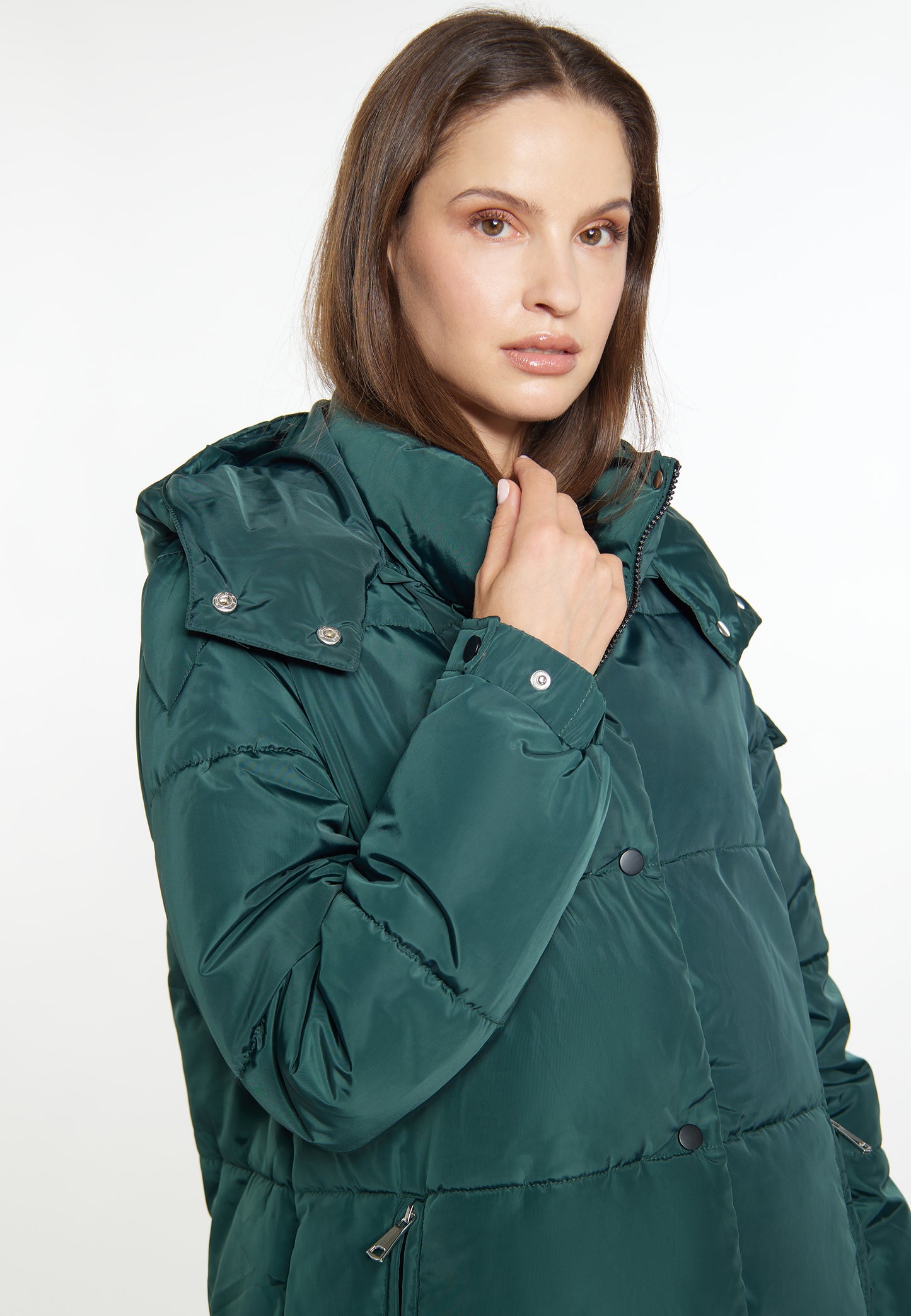 Minya Women's Long Quilted Coat