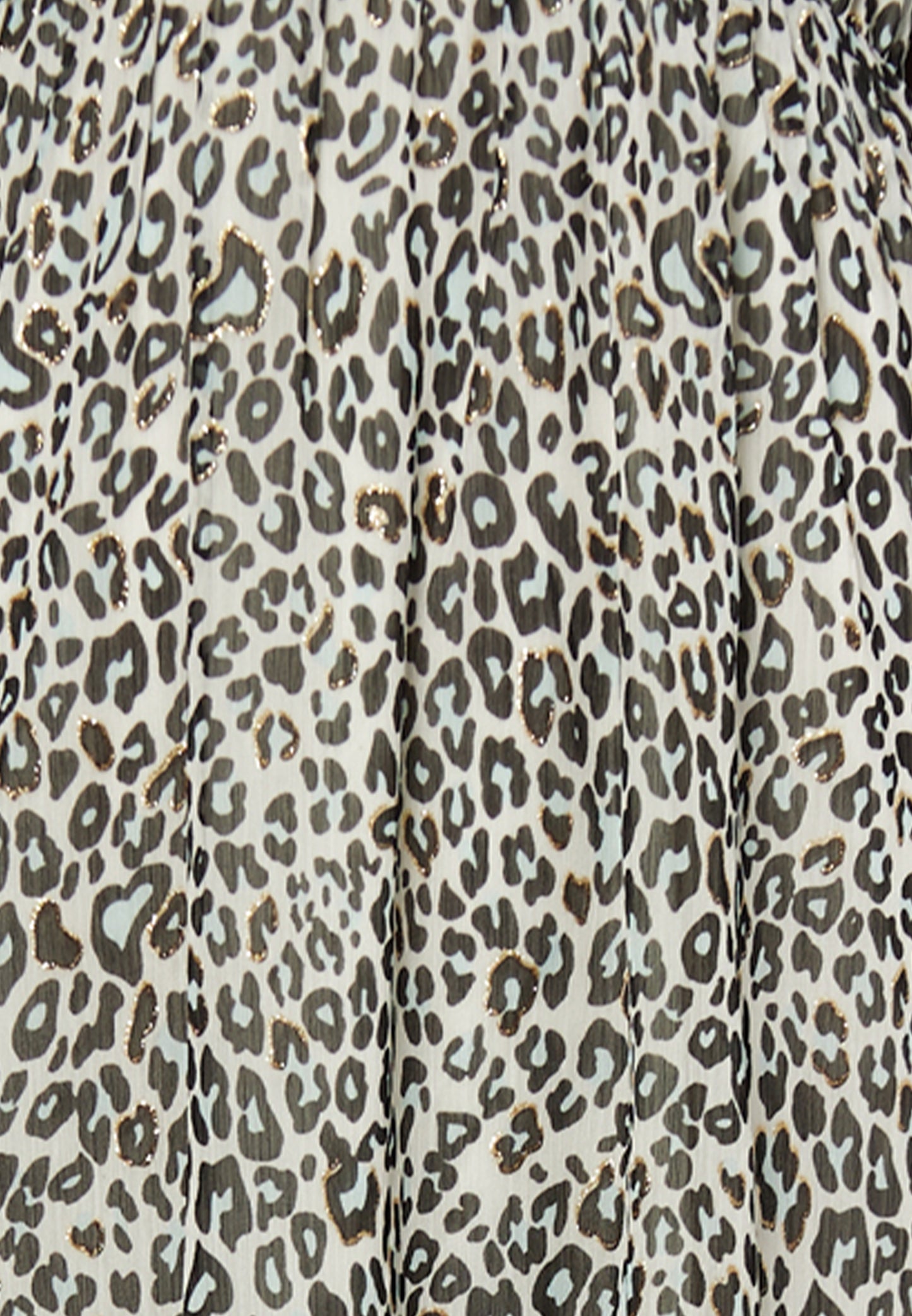 faina Damen Maxikleid mit Leopardenmuster