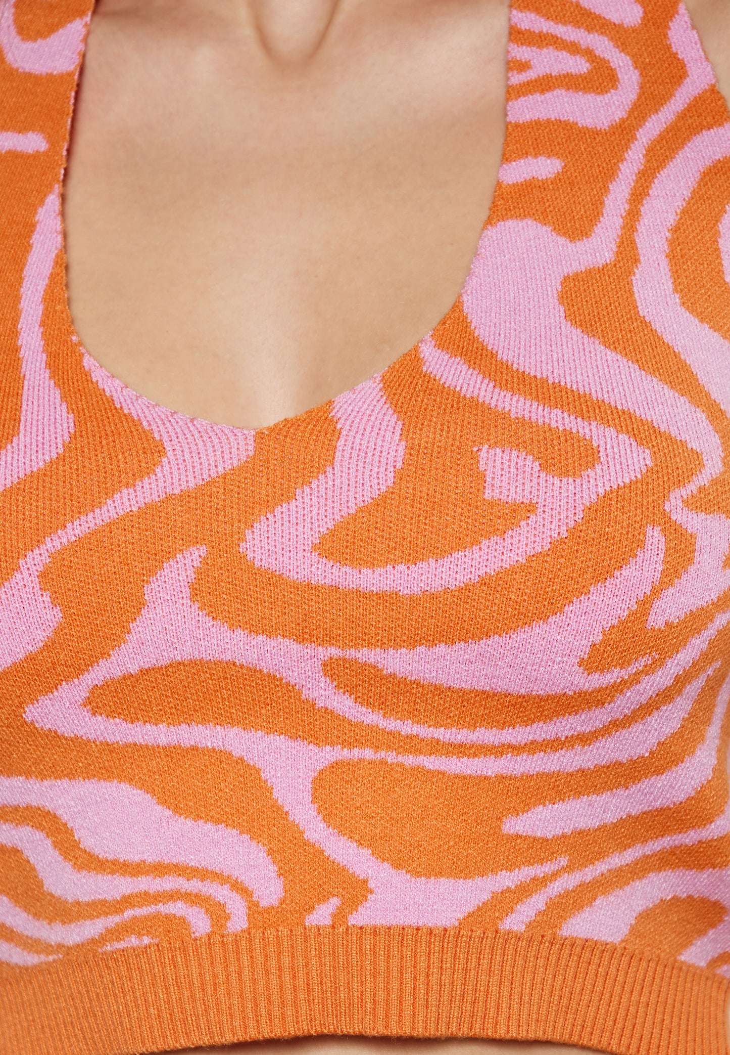 SWIRLY Damen-Crop-Top