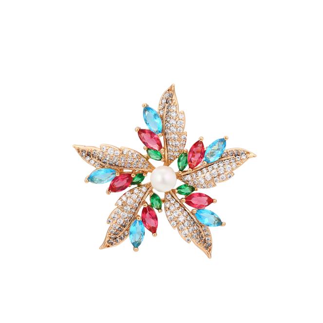faina Pin Back Brooch