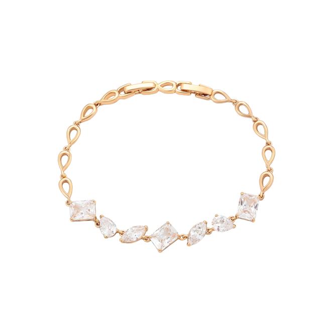faina Crystal-Studded Link Bracelet