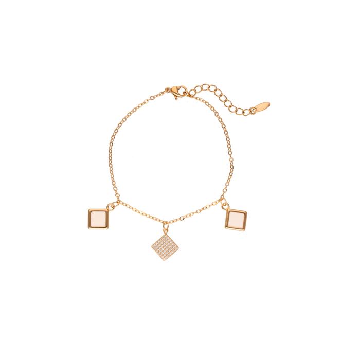 faina Chain Link Bracelet With Charms