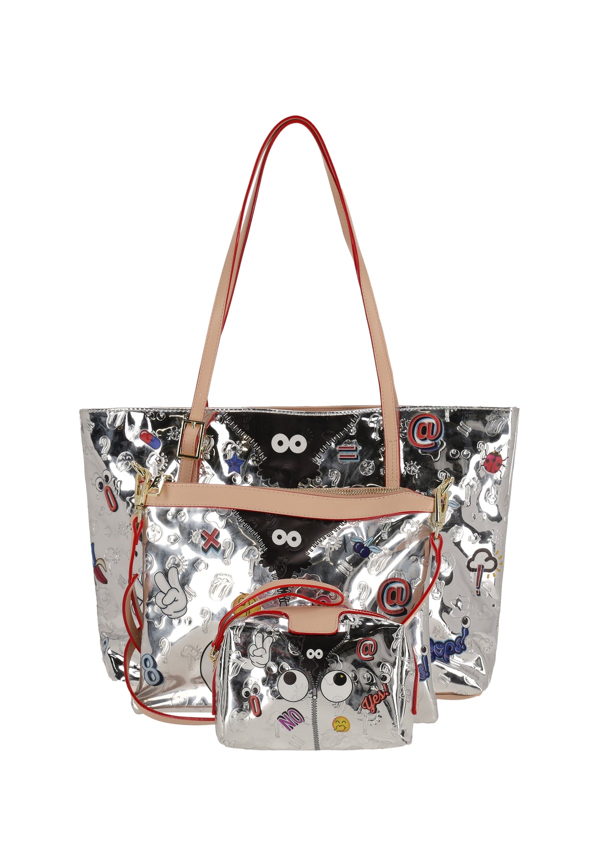 myMo pop EYETHEME Women's 2-In-1 Tote Bag Set