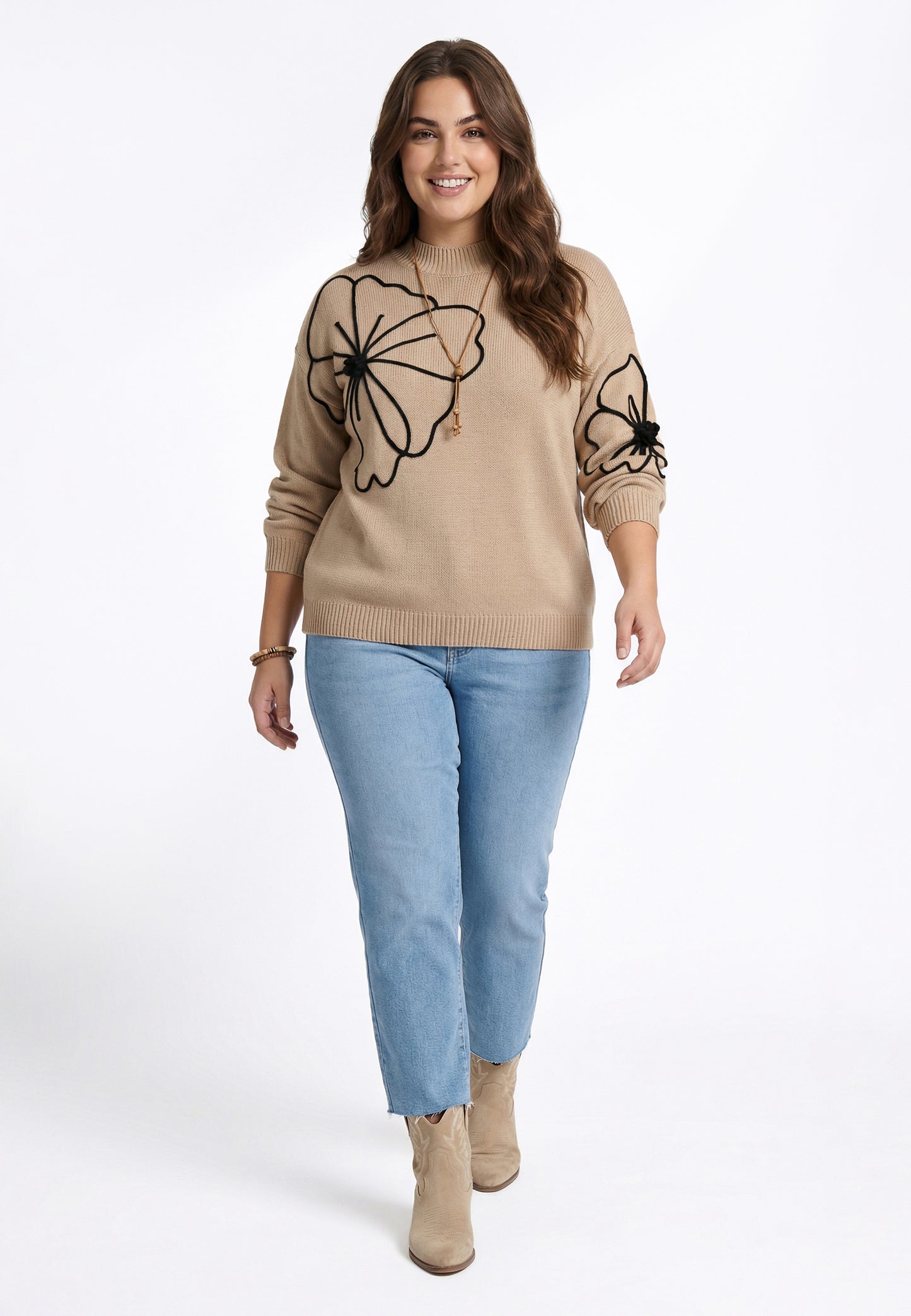 Damski sweter Plus Size Joella