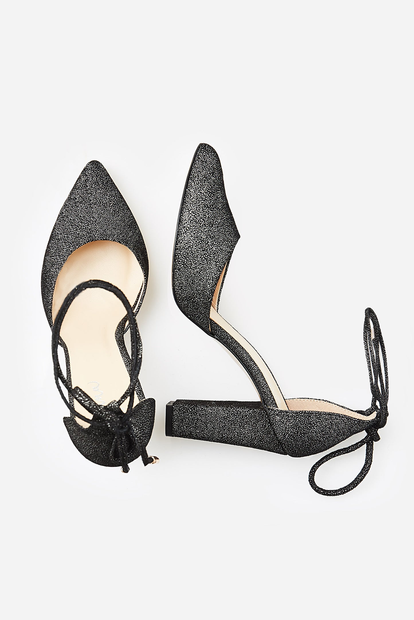 faina Slingpumps mit Glitzerprint