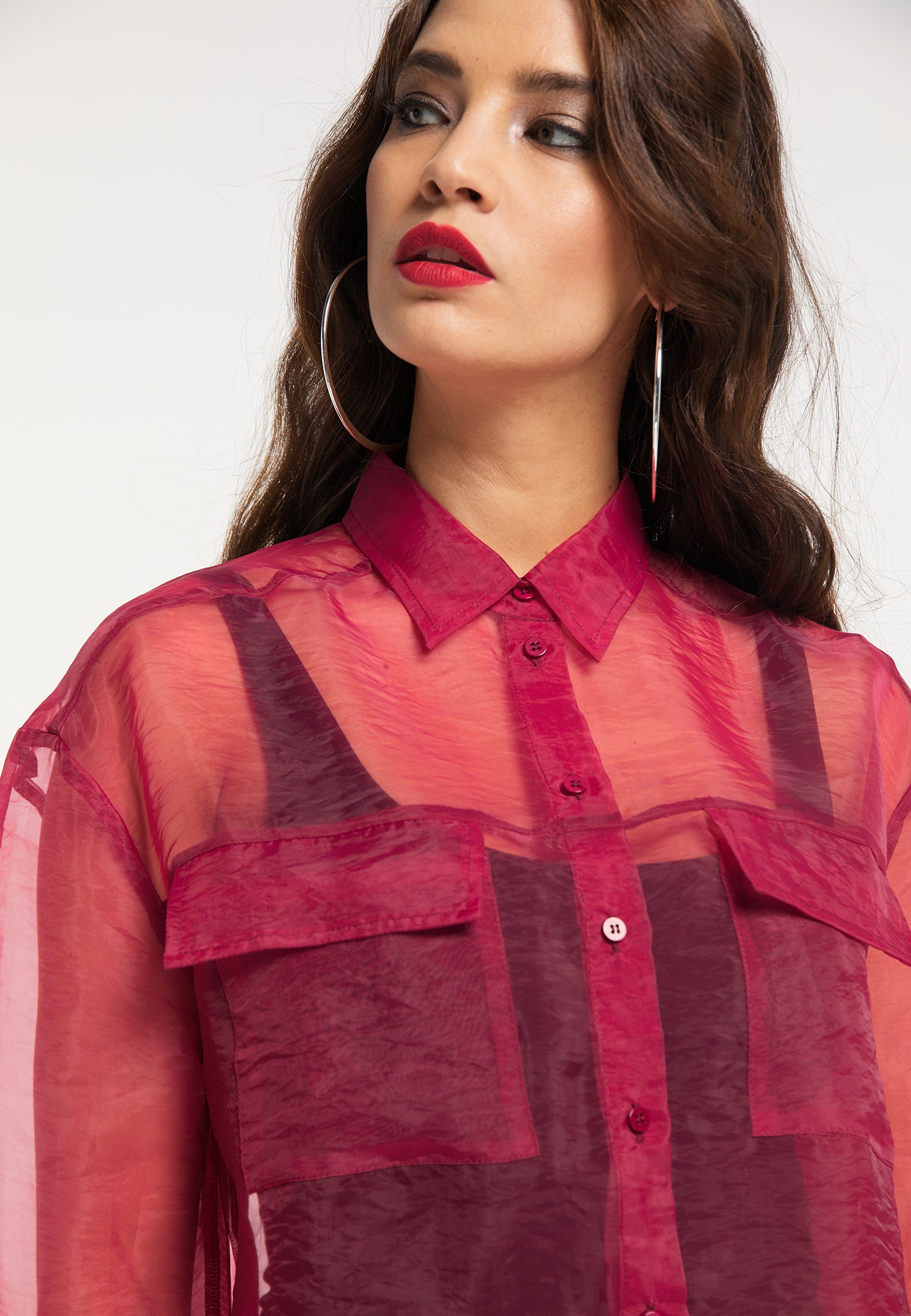 faina Organza Bluse