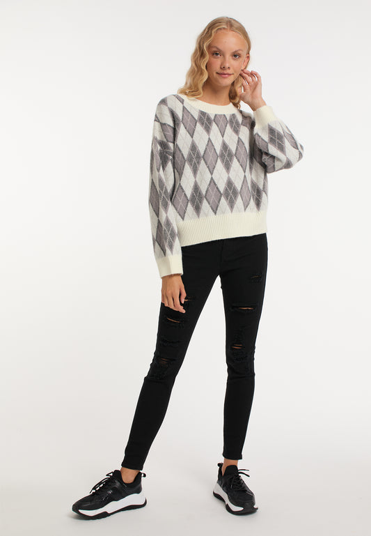 myMo Damen-Strickpullover