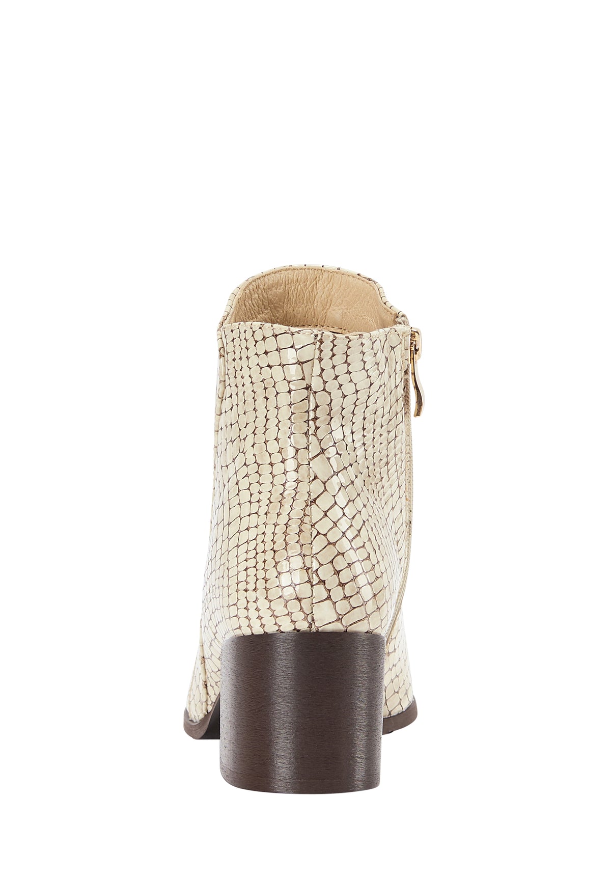 faina LI Leder Stiefelette in Snake-Optik