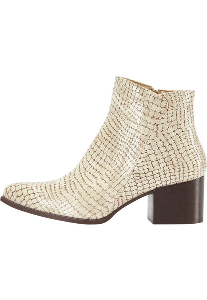 faina LI Leder Stiefelette in Snake-Optik
