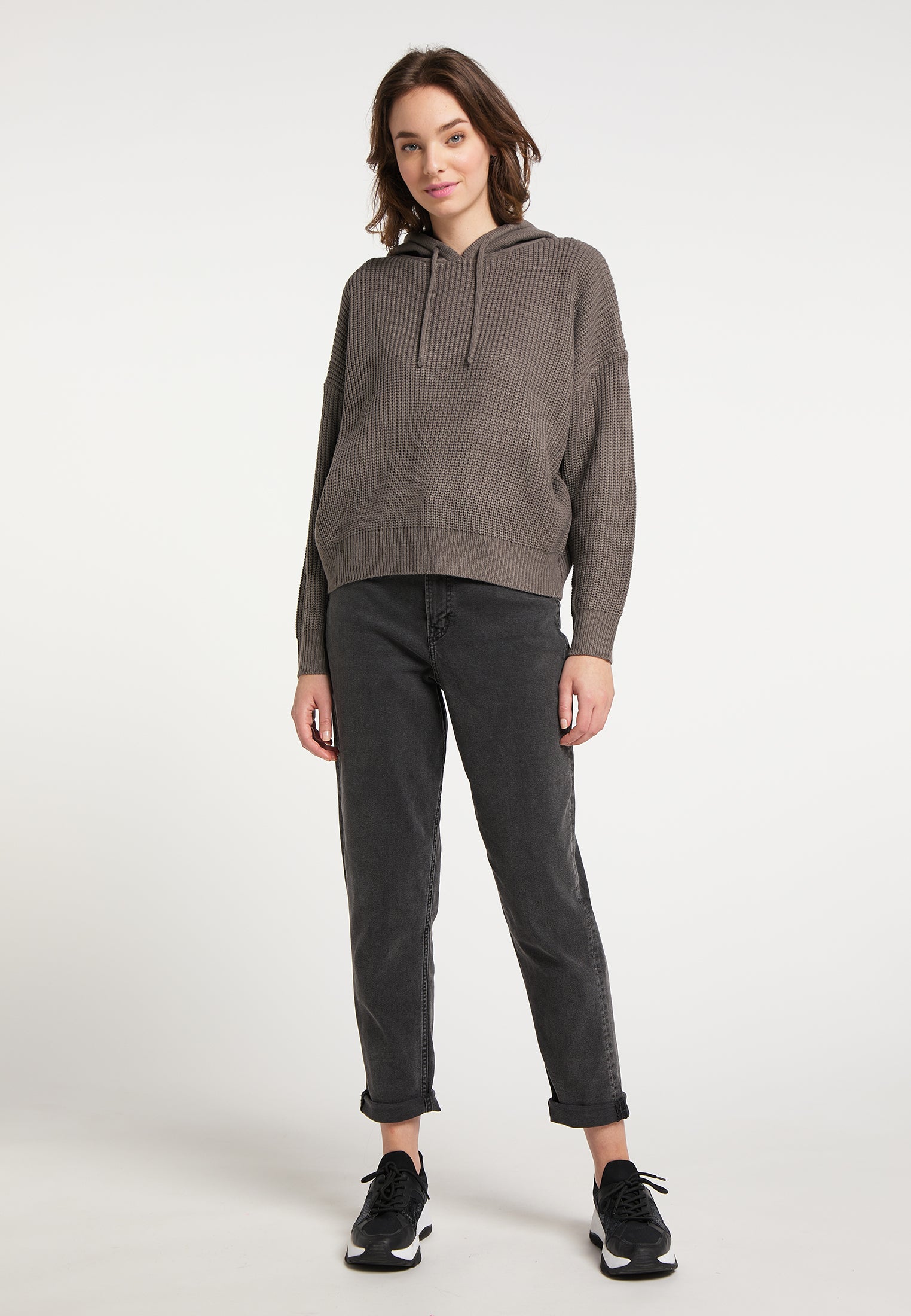 myMo Women's Knitted Hoodie