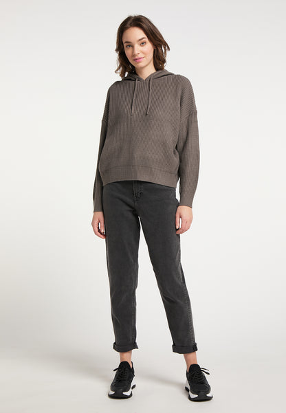 myMo Women's Knitted Hoodie