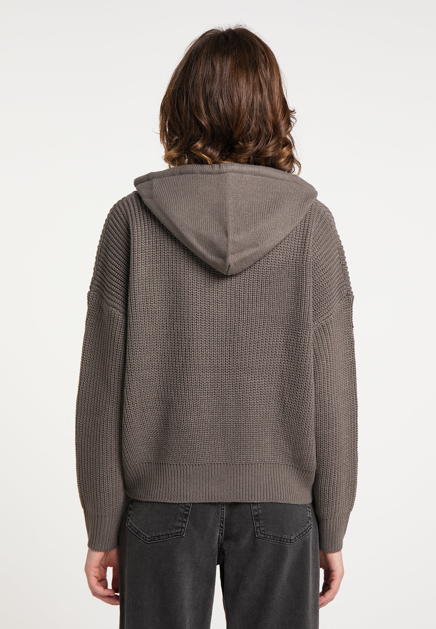 myMo Women's Knitted Hoodie