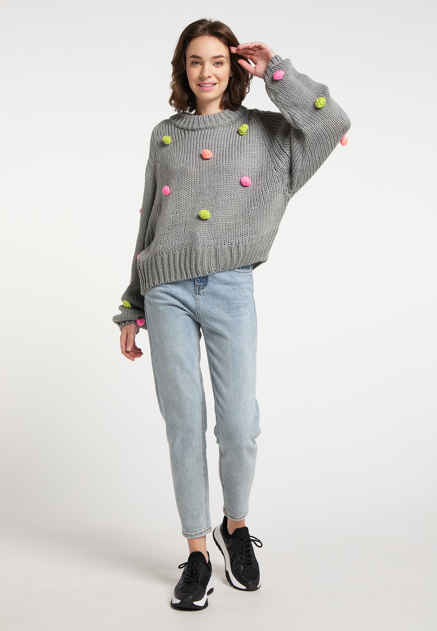 myMo Damen-Strickpullover