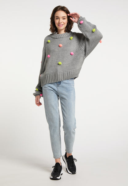 myMo Damen-Strickpullover