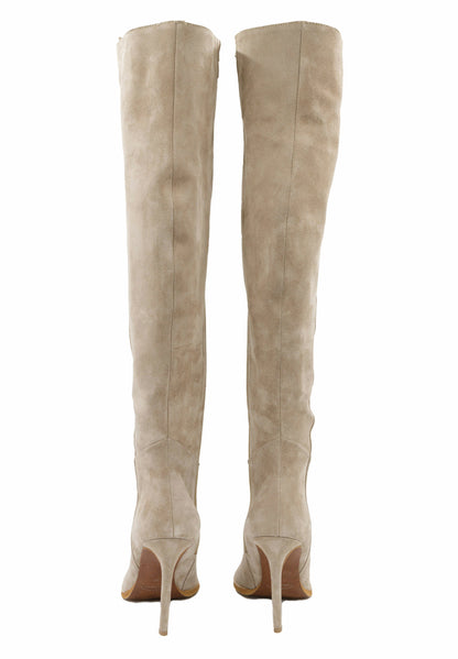 faina Overknees aus Verloursleder
