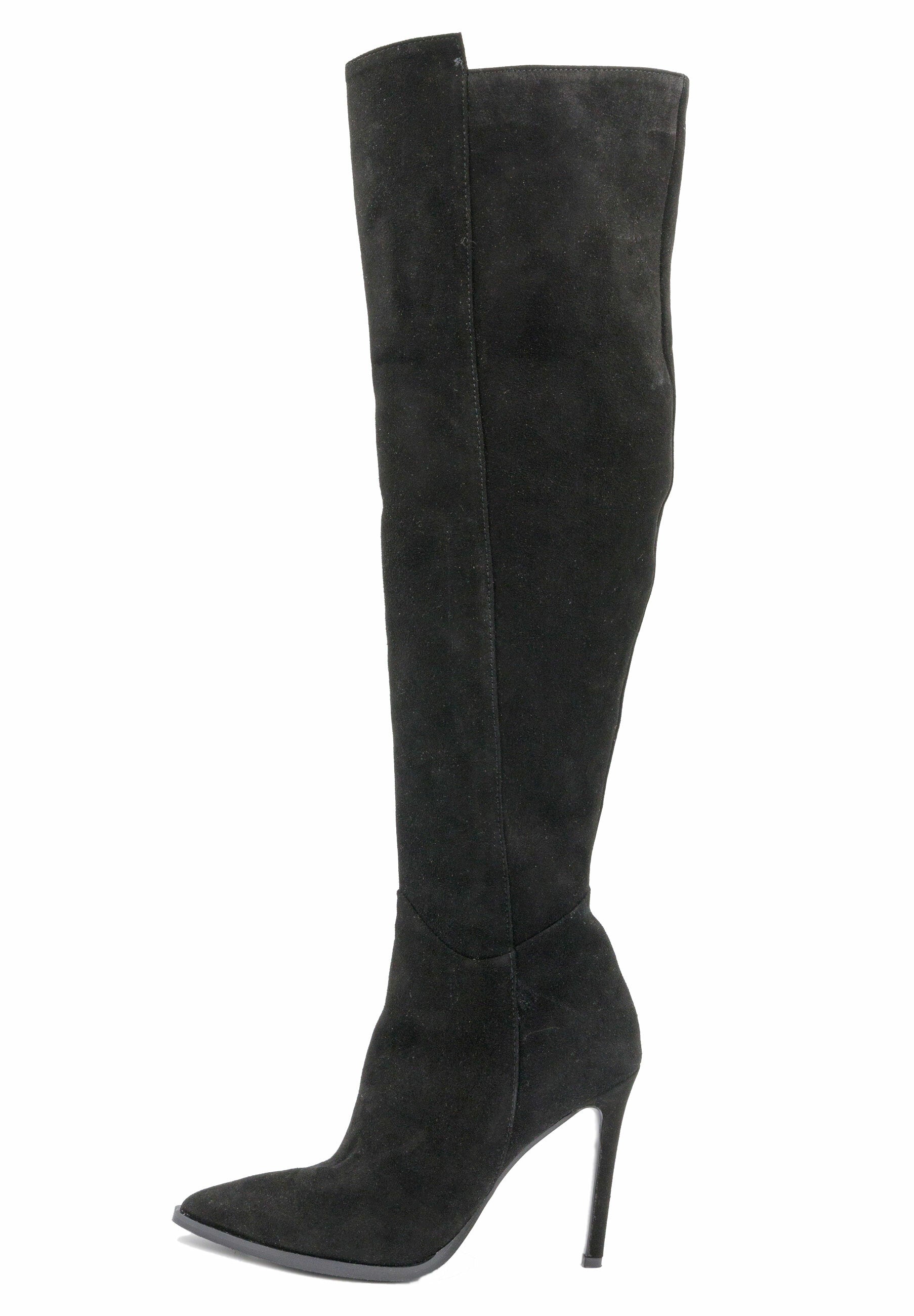faina Overknees aus Verloursleder