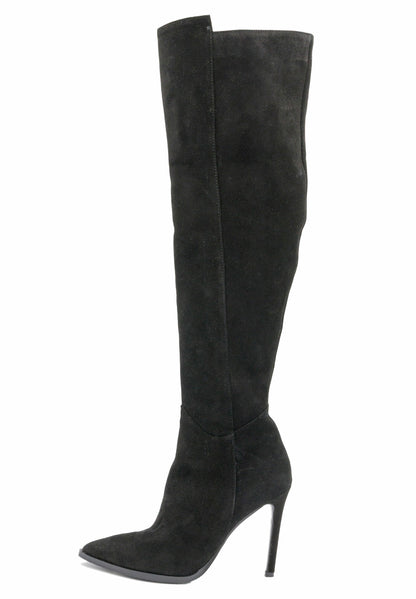 faina Overknees aus Verloursleder