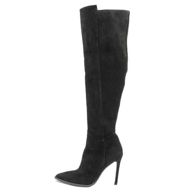 faina Overknees aus Verloursleder