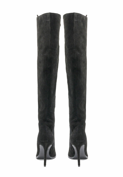 faina Overknees aus Verloursleder