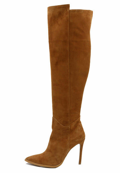 faina Overknees aus Verloursleder