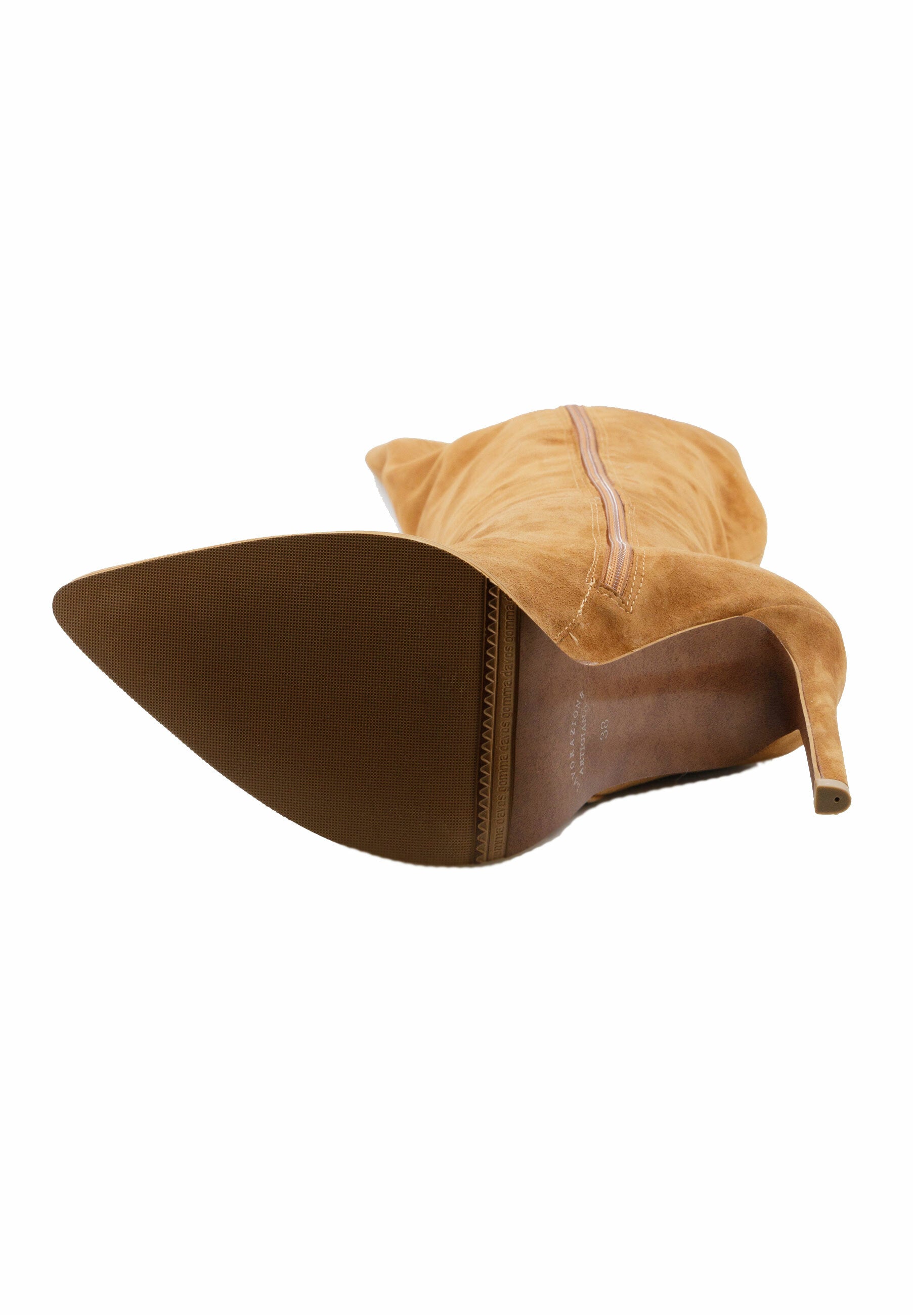 faina Overknees aus Verloursleder