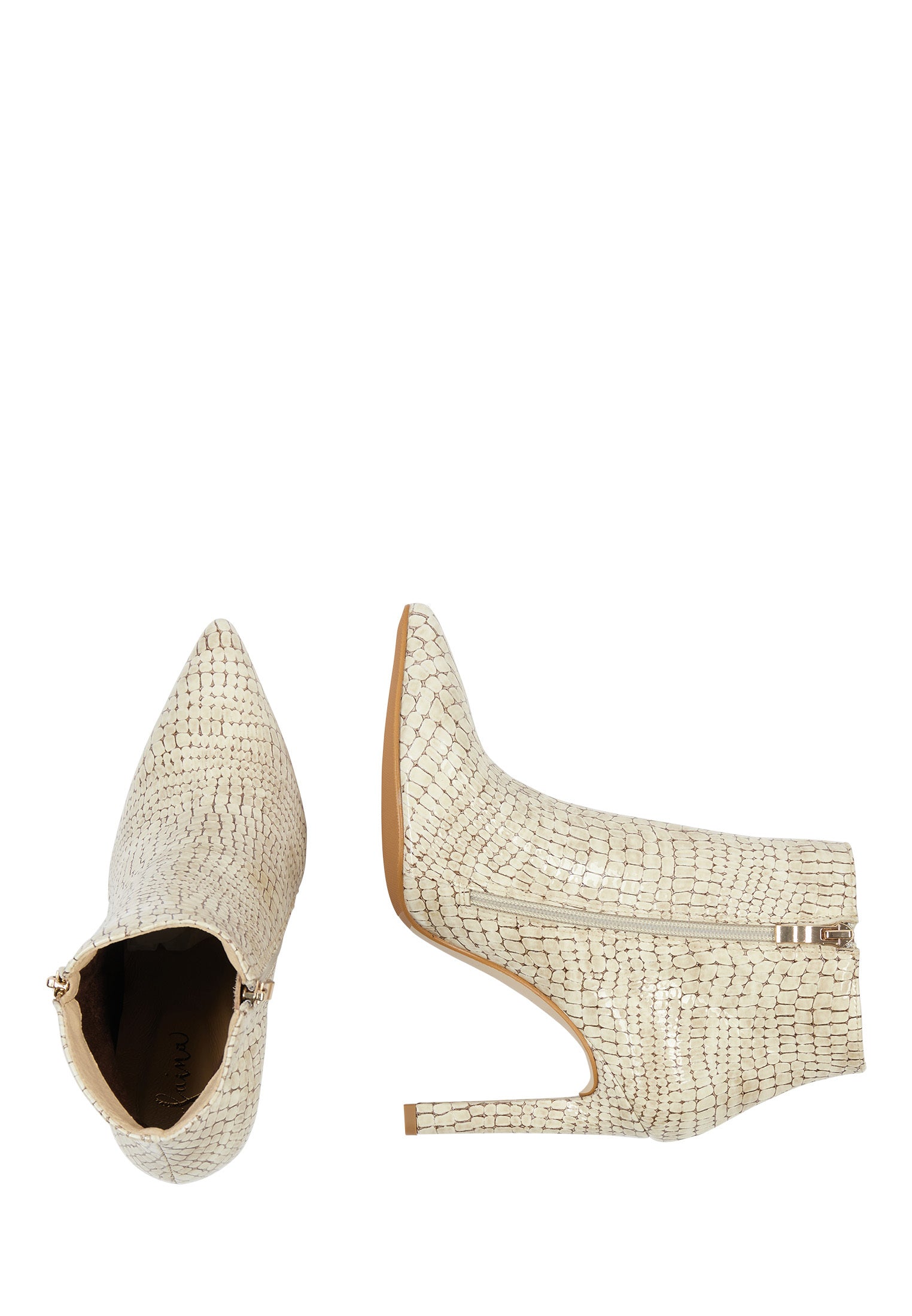 faina Stiefelette aus Glattleder
