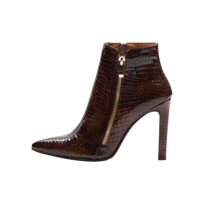 faina Stiefelette aus Glattleder