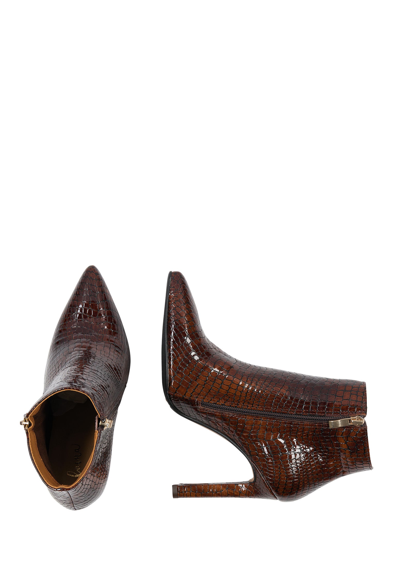 faina Stiefelette aus Glattleder
