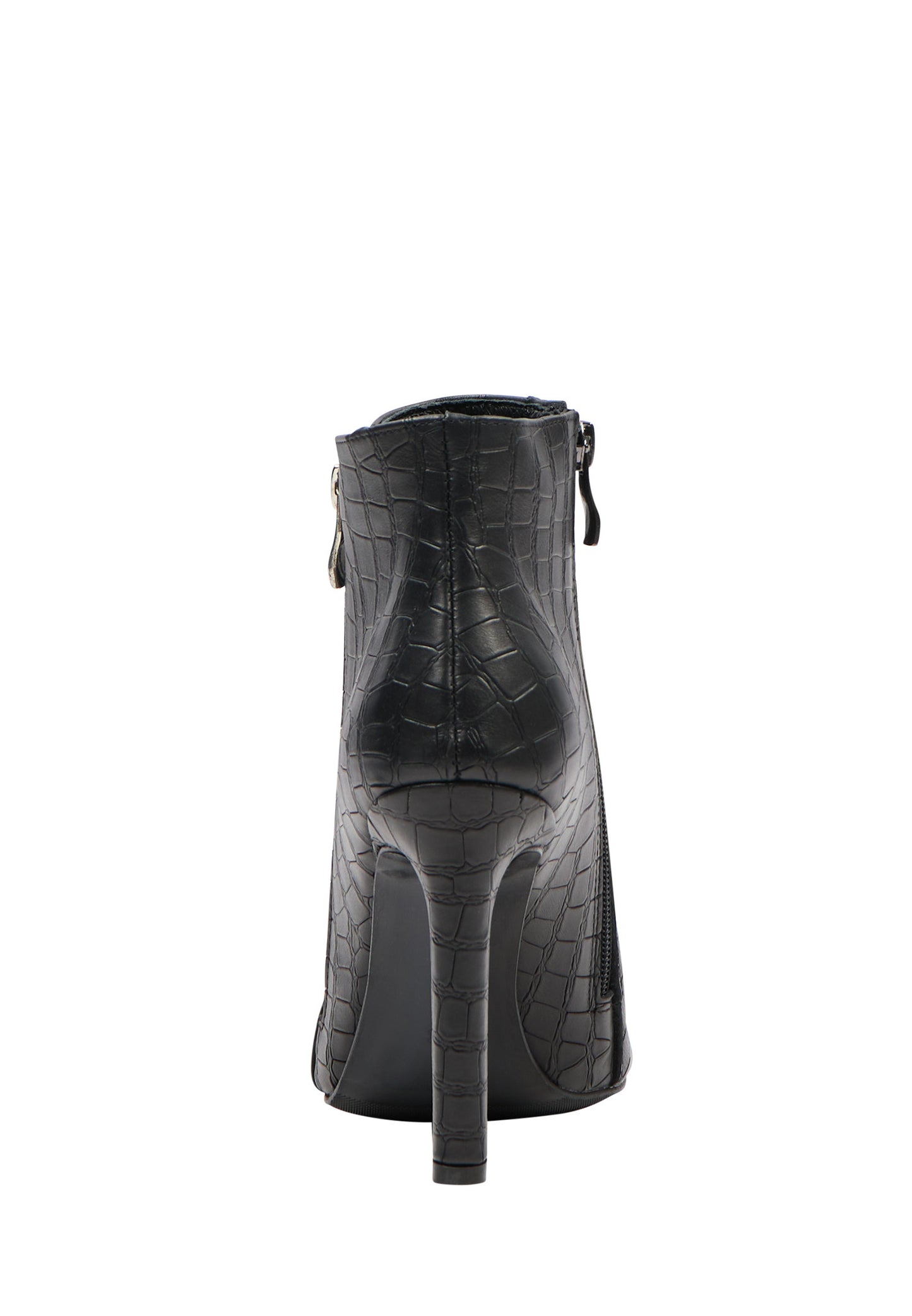 faina Leder Stiefelette in Krokodil-Optik