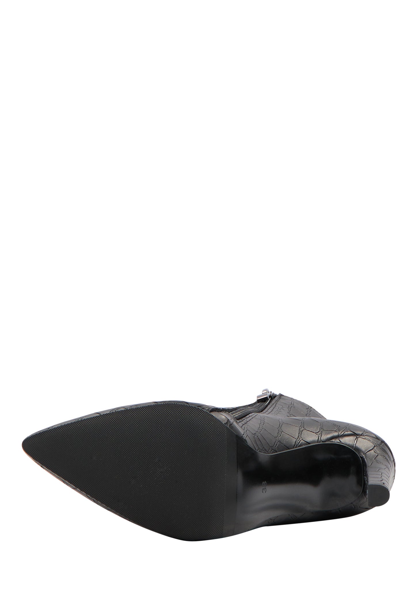 faina Leder Stiefelette in Krokodil-Optik