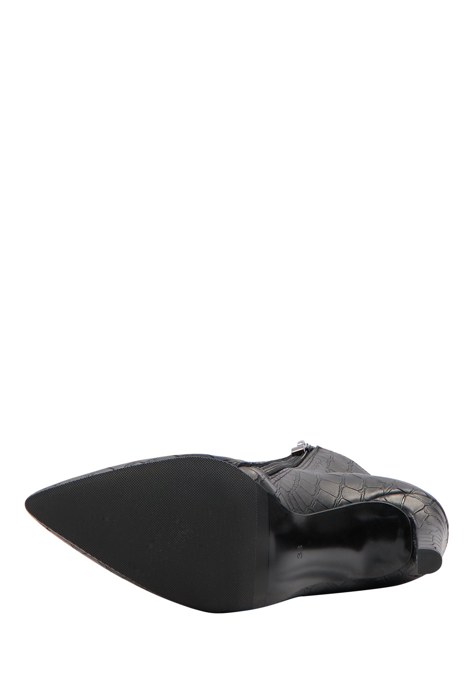 faina Leder Stiefelette in Krokodil-Optik