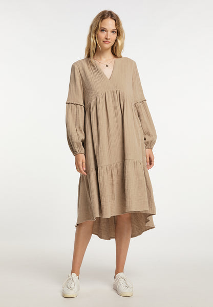 DreiMaster Vintage Damen Midikleid
