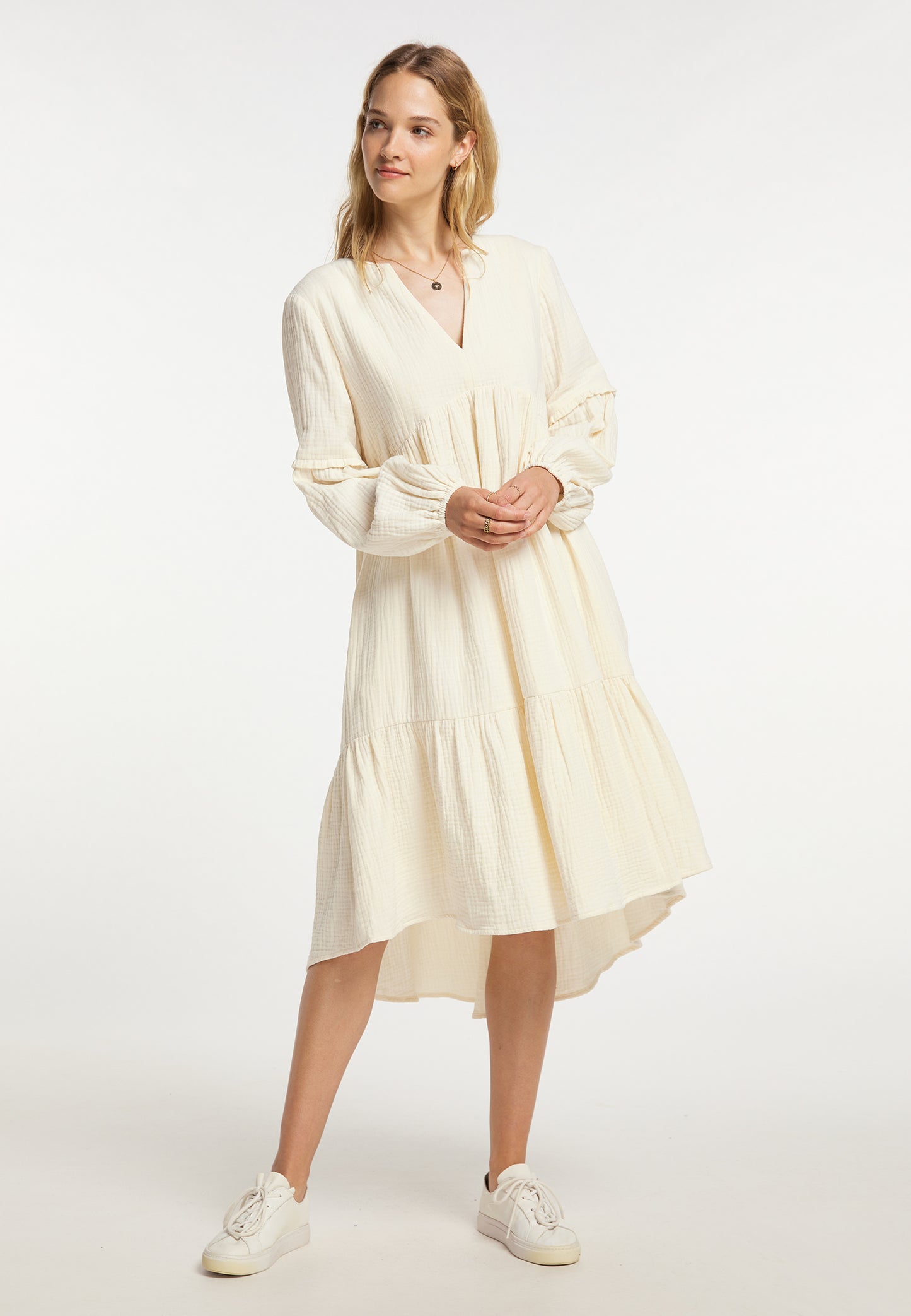 DreiMaster Vintage Damen Midikleid