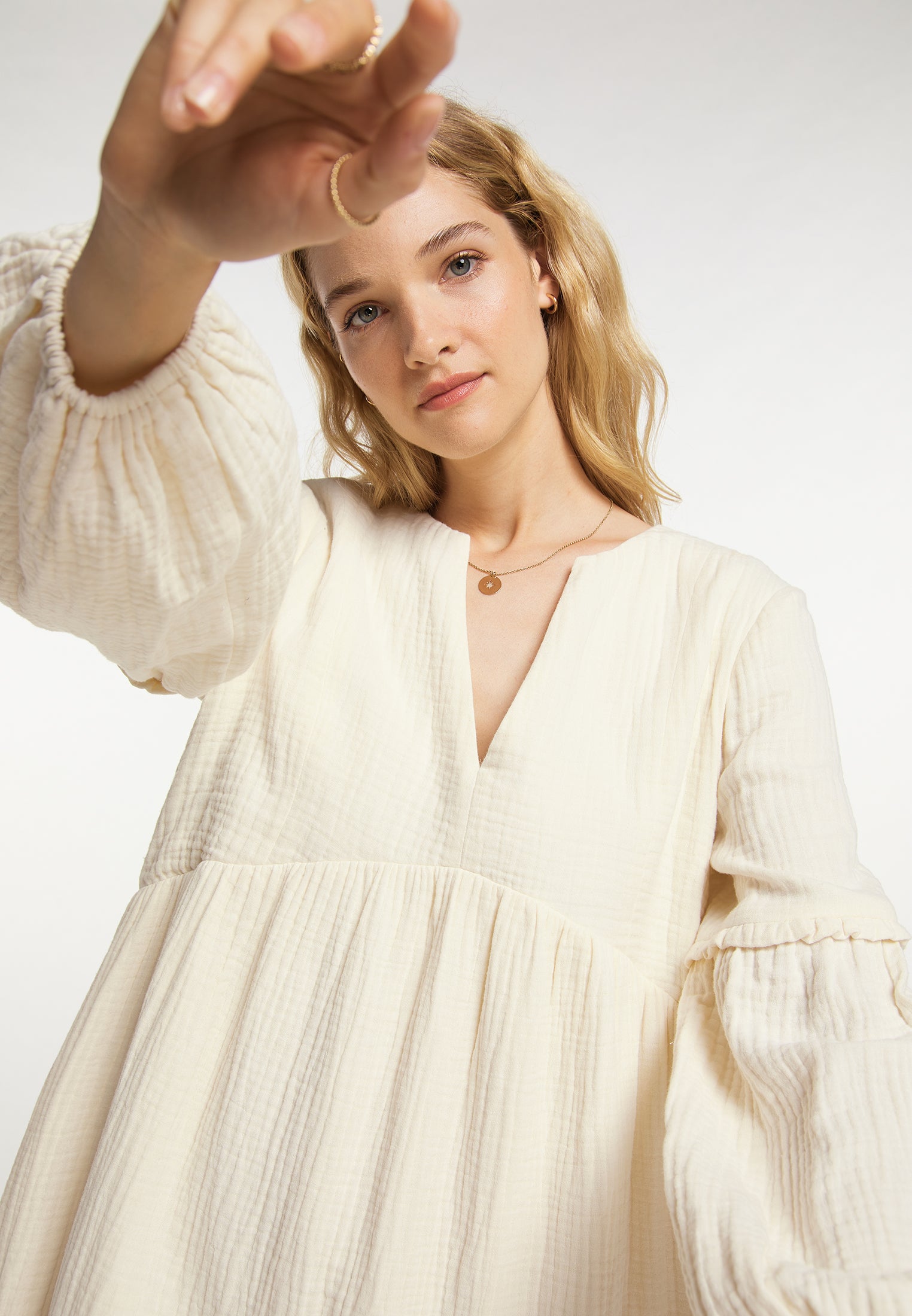 DreiMaster Vintage Damen Midikleid