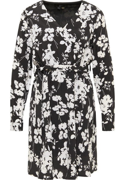 faina Damen Midikleid mit Blumenmuster