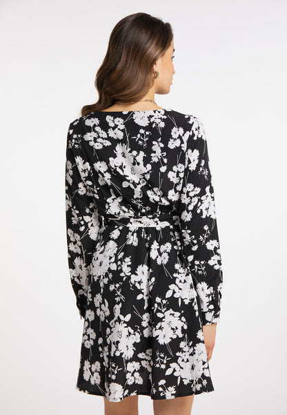 faina Damen Midikleid mit Blumenmuster