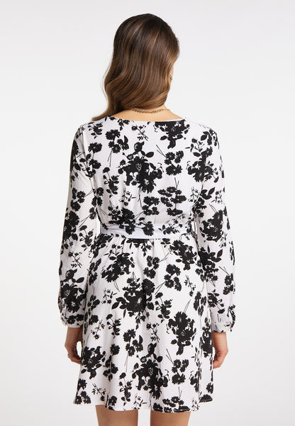 faina Damen Midikleid mit Blumenmuster